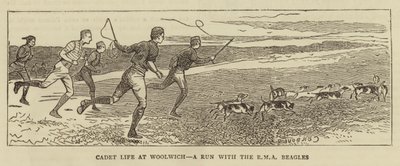 Vida de cadete en Woolwich, una carrera con los Beagles de la RMA de Alfred Chantrey Corbould